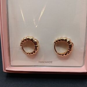 Loyata Thick Huggie Small Earrings New In Box